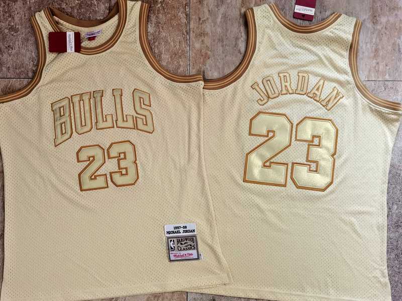 Men Chiago Bulls 23 Michael Jordan 1997-98 Midas Swingman Jersey Print